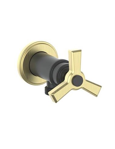 Vogt EC.Z3.02 Zehn Brass Elbow Connector with Shut-Off