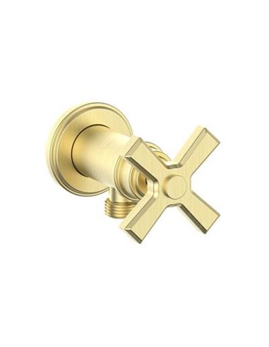 Vogt EC.Z4.02 Zehn Brass Elbow Connector with Shut-Off