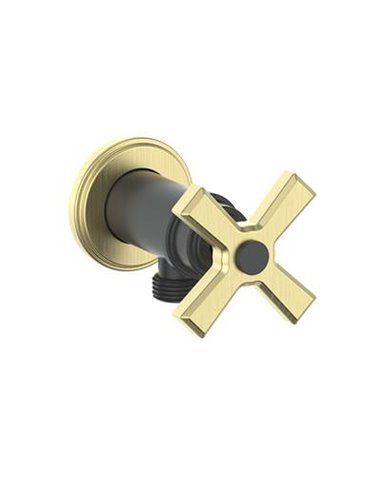 Vogt EC.Z4.02 Zehn Brass Elbow Connector with Shut-Off