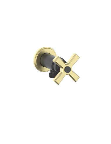 Vogt EC.Z4.02 Zehn Brass Elbow Connector with Shut-Off