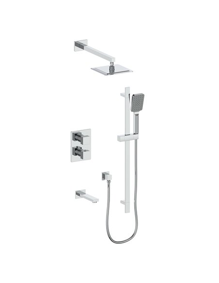 Vogt SET.AP.320.324 Kapfenberg 3-Way TH Shower Set with 10" Rainhead - 4" Ceiling Arm