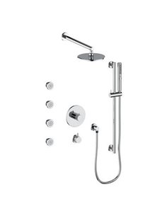 Vogt SET.DA.141.810 Drava 3 / 4" TH Shower Set with Exposed Body Jets