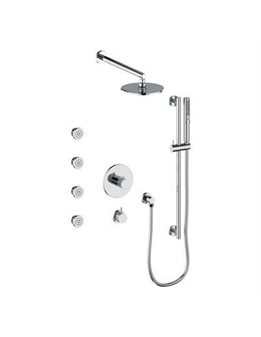 Vogt SET.DA.141.810 Drava 3 / 4" TH Shower Set with Exposed Body Jets