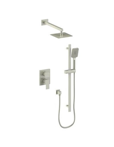 Vogt SET.KG.210.218 Kapfenberg 2-Way PB Set - Rainhead and Handheld - 8" Ceiling Arm