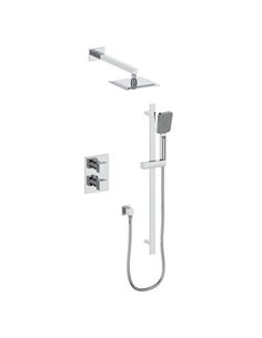 Vogt SET.KG.220.218 Kapfenberg 2-Way TH Set - Rainhead and Handheld - 8" Ceiling Arm