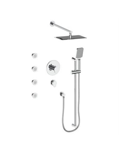 Vogt SET.LN.141.810 Lusten 3 / 4" TH Shower Set with Exposed Body Jets