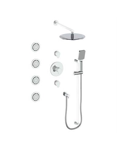 Vogt SET.LN.142.930 Lusten 3 / 4" TH Shower Set with In-Wall Body Jets