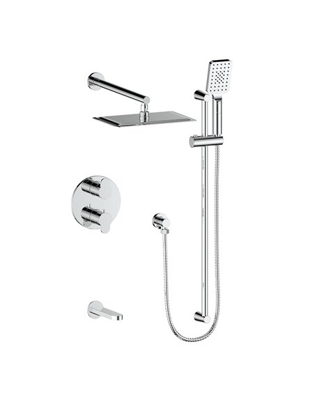 Vogt SET.LN.320.318 Lusten 3-Way TH Shower Set - 8" Ceiling Arm