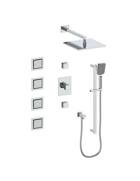 Vogt SET.NU.142.930 Niveau 3 / 4" TH Shower Set with In-Wall Body Jets