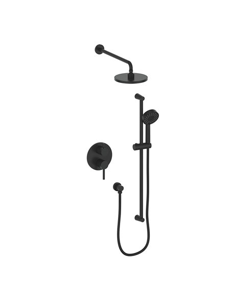 Vogt SET.OR.210.218 Worgl 2-Way PB Set - Rainhead and Handheld - 8" Ceiling Arm