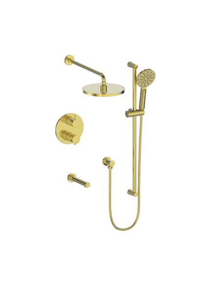 Vogt SET.OR.320.324 Worgl 3-Way TH Shower Set with 10" Rainhead - 4" Ceiling Arm