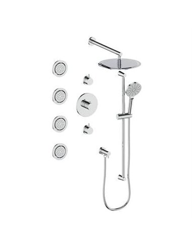 Vogt SET.WL.142.930 Worgl 3 / 4" TH Shower System with In-Wall Body Jets