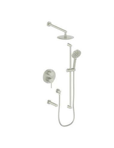 Vogt SET.WL.310.314 Worgl 3-Way PB Shower Set - 4" Ceiling Arm