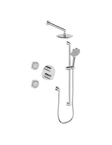 Vogt SET.WL.320.710 Worgl 3-Way TH Shower Set with Body Jets