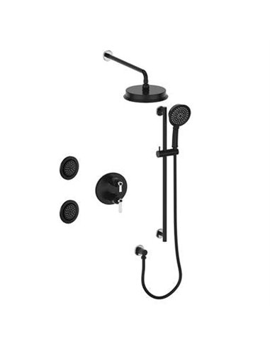 Vogt SET.Z1.320.714 Zehn 3-Way TH Set with Jets - 4" Ceiling Arm