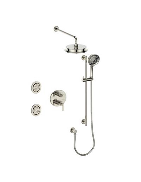 Vogt SET.Z1.320.718 Zehn 3-Way TH Set with Jets - 8" Ceiling Arm