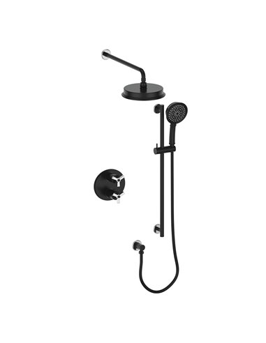 Vogt SET.Z3.220.214 Zehn 2-Way TH Set - Rainhead and Handheld - 4" Ceiling Arm