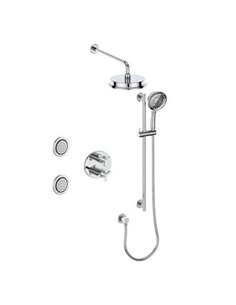 Vogt SET.Z3.320.714 Zehn 3-Way TH Set with Jets - 4" Ceiling Arm