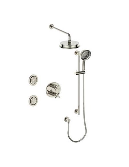 Vogt SET.Z4.320.718 Zehn 3-Way TH Set with Jets - 8" Ceiling Arm