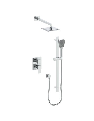 Vogt TM.KG.210.214 Kapfenberg Trim For 2-Way PB Set - Rainhead and Handheld - 4" Ceiling Arm