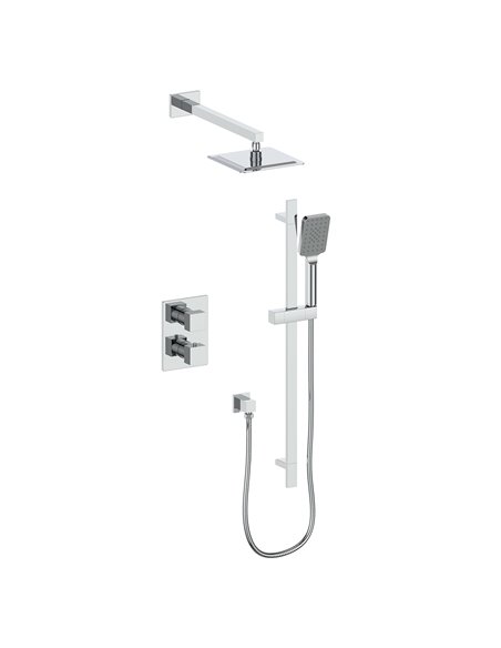 Vogt TM.KG.220.214 Kapfenberg Trim For 2-Way TH Set - Rainhead and Handheld - 4" Ceiling Arm
