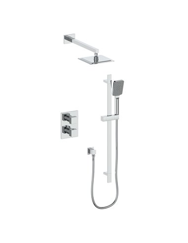 Vogt TM.KG.220.214 Kapfenberg Trim For 2-Way TH Set - Rainhead and Handheld - 4" Ceiling Arm