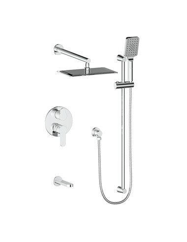 Vogt TM.LN.310.314 Lusten Trim For 3-Way PB Shower Set - 4" Ceiling Arm