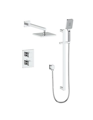 Vogt TM.NU.220.214 Niveau Trim For 2-Way TH Set - Rainhead and Handheld - 4" Ceiling Arm