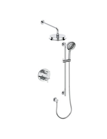 Vogt TM.Z3.220.214 Zehn Trim For 2-Way TH Set - Rainhead and Handheld - 4" Ceiling Arm