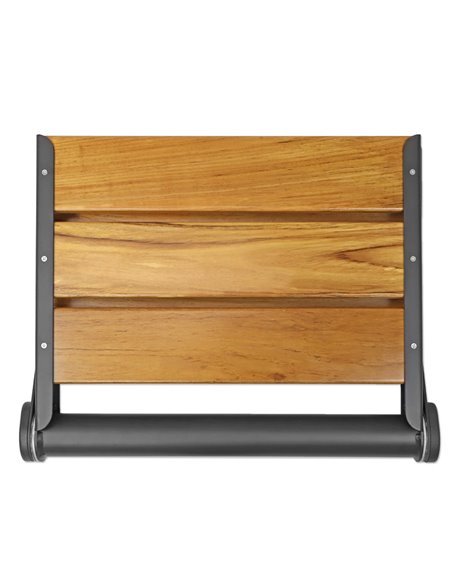 Virta Wall Hung Foldable Shower Seat with Back