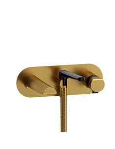 Riobel Parabola TPB21 Wall Mount Type T/P - Thermo/Pressure Balance Coaxial Tub Filler Trim With Handshower 2