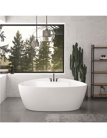 Zitta Pura white tub 59 7/8 x 32 5/8 x 24 5/8