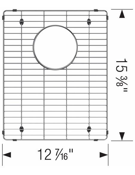 BLANCO GRID QUATRUS 1.75 SMALL - 401244 AND 401520