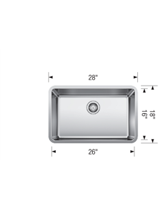BLANCO FORMERA U 28 LARGE SINGLE 2