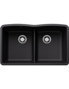 BLANCO DIAMOND U 2 LOW DIVIDE COAL BLACK