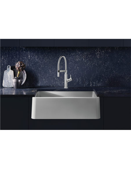 BLANCO IKON 33 APRON VOLCANO GRAY