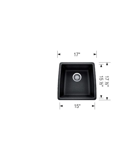 BLANCO PERFORMA BAR/PREP COAL BLACK