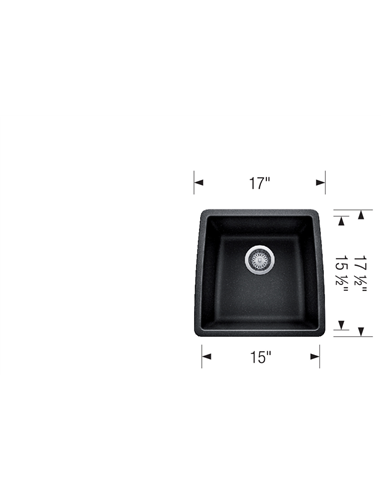 BLANCO PERFORMA BAR/PREP VOLCANO GRAY
