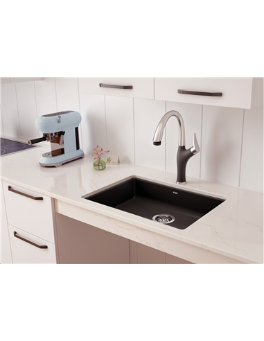 BLANCO PRECIS 25 ADA SINGLE DUAL MOUNT COAL BLACK