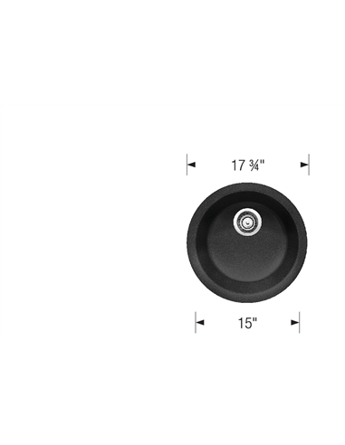 BLANCO RONDO BAR VOLCANO GRAY