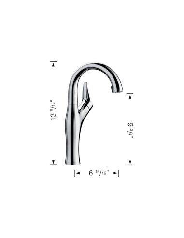 BLANCO ARTONA BAR 1.5 GPM CHROME 