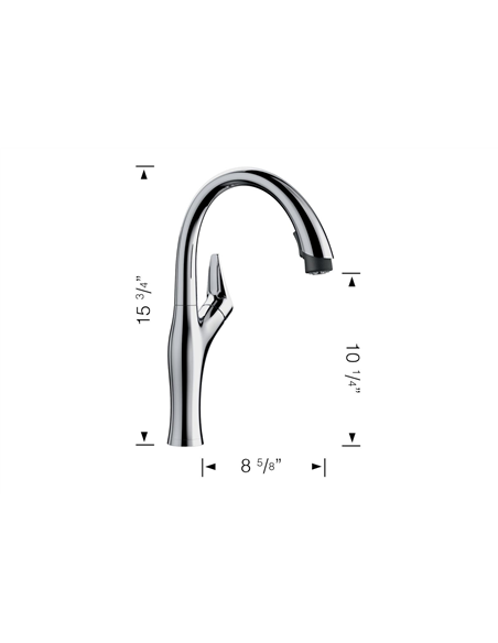 BLANCO ARTONA PULL DOWN 1.5 GPM CHROME 