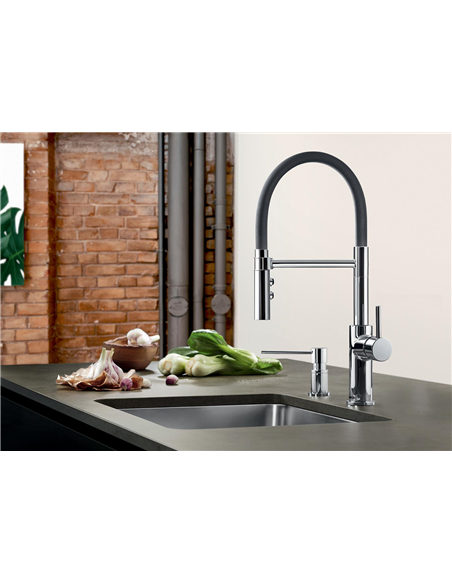 BLANCO CATRIS FLEXO SEMI-PRO 1.5 GPM MATTE BLACK