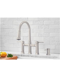 BLANCO EMPRESSA BRIDGE 1.5 GPM MATTE BLACK 2