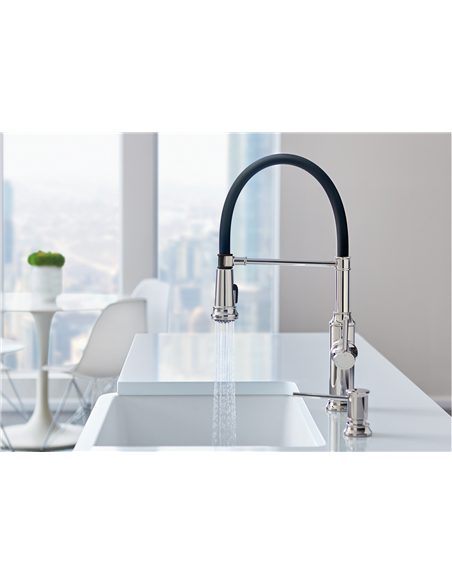 BLANCO EMPRESSA SEMI-PRO 1.5 GPM MATTE BLACK