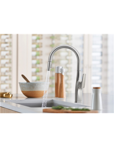 BLANCO RIVANA HIGH ARC 1.5 GPM MATTE BLACK