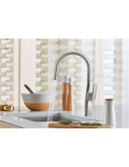 BLANCO RIVANA HIGH ARC 1.5 GPM MATTE BLACK