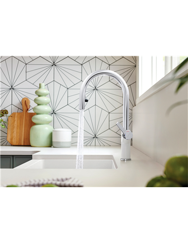 BLANCO URBENA PULL DOWN 1.5 GPM CHROME/ANTHRACITE