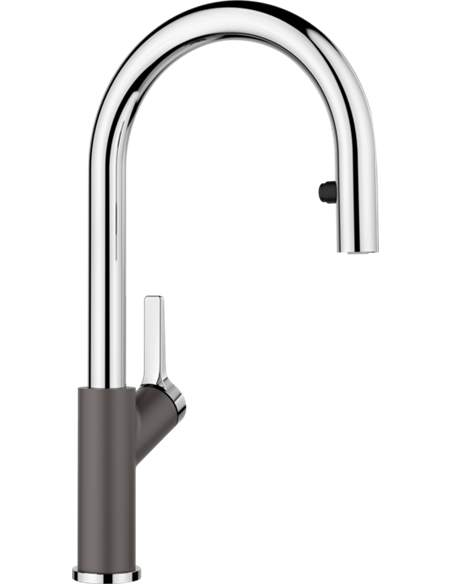 BLANCO URBENA PULL DOWN 1.5 GPM CHROME/CINDER 