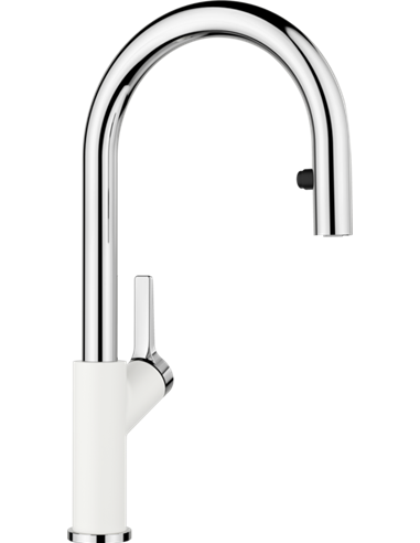 BLANCO URBENA PULL DOWN 1.5 GPM CHROME/WHITE 